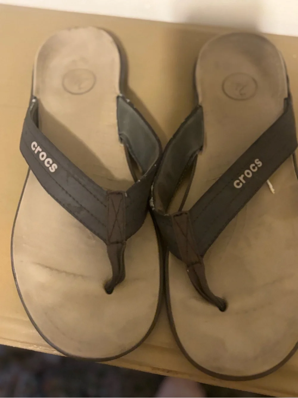 CROCS Brown Men's Sandal Flip-Flops